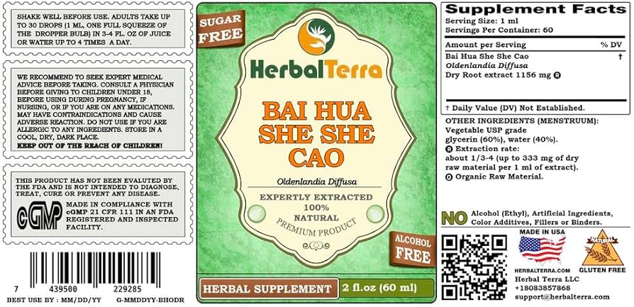 Bai Hua She She Cao Benefits: A Natural Remedy Overview
